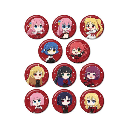 『ぼっち・ざ・ろっく!』トレーディング ちびキャラ 赤いドレスver. グリッター缶バッジ(単位/BOX)【202510再販】